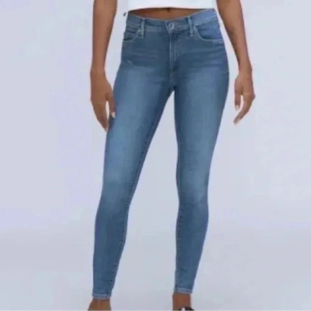 Everlane Ankle Medium Blue Wash High Rise Denim Jeans Size 28